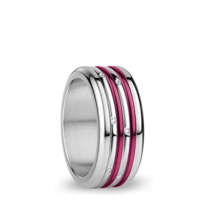 Image of BERING Exchangeable Ring Combination for Women in Silver and Blue with the Distinctive Twist Change System, Mississippi
