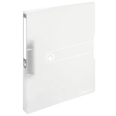 Image of Herlitz 11205713 Ring Binder A4 Polypropylene 2 2.7 cm Spine, 16 mm Capacity, Opaque Black Filling Level Transparent colourless