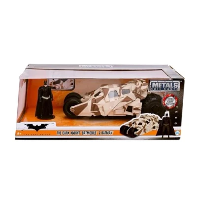 Image of Jada Toys Tumbler Camo Batmobile Highly Detailed 1:24 Model Car with Batman Figure, Cockpit and Doors Can Be Opened Wheel