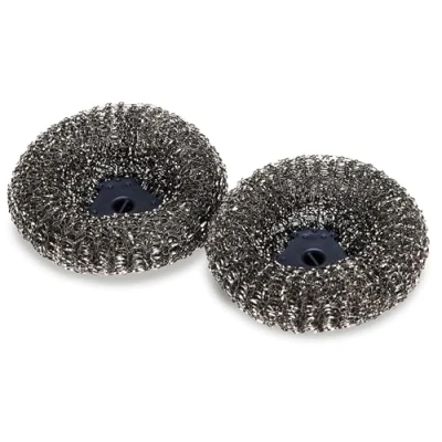 Image of Joseph SinkTech Stainless Steel Scourer Replacement Heads 2 Pack, Abrasive Material Removes Stubborn Stains