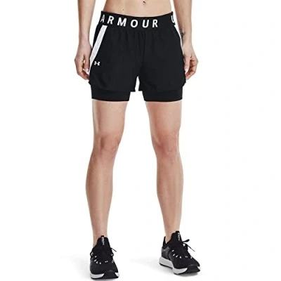 Image of Under Armour PLAY UP Sports shorts, Women&#039;s, Size: XS, Black/white