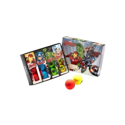 Image of Volvik 2024 ViMat Marvel Dozen (12 Pack) Superhero Series Including Ironman, The Hulk, Thor and Captain America (4 of each)