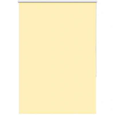 Image of vidaXL Roller Blind Blackout Yellow 95x130 cm Fabric Width 90.7 Polyester