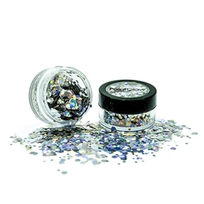Image of Paintglow Large Holographic Glitters, Intergalactic Color 20 Gr