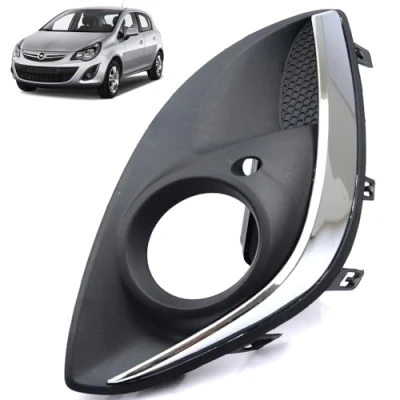 Image of ROBUST Front Bumper Fog Light Grill chrome Cover Left for Opel Vauxhall Corsa D 1400873 13344798 2011 2014