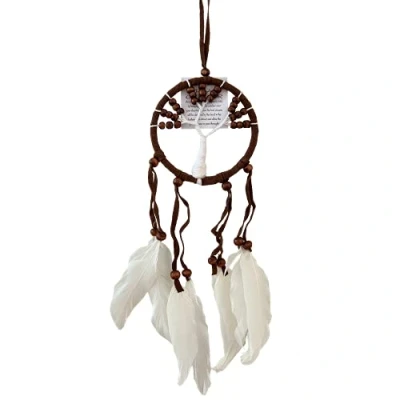 Image of VIE Naturals Tree of Life Dream Catcher, 9cm, Brown, Multicolor, One Size
