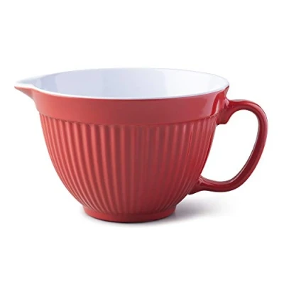 Image of Zeal G208R Mixing Bowl/Batter Jug, Melamine, Red