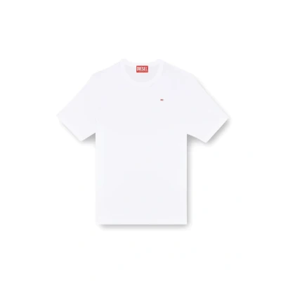 Image of Diesel Adjustmicrodiv Basic Tshirt, Size: Small, White