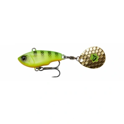 Image of Savage Gear Fat Tail Spin 8cm 24gr Sinking Firetiger Spinner