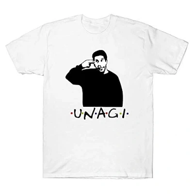 Image of Graphic Ross Geller Unagi Friends Tv Show Funny Men&#039;s Short Sleeve T Shirt Cotton Tee White S