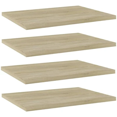 Image of vidaXL Bookshelf Boards 4 pcs Sonoma Oak 40x30x1.5 cm Engineered Wood