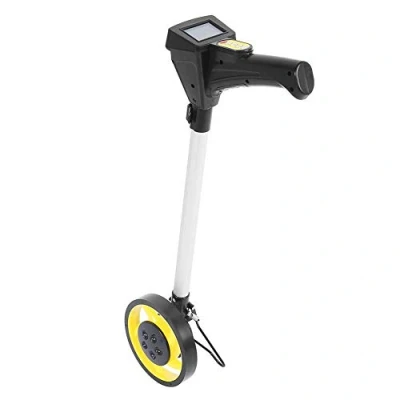 Image of lyrlody Measuring Wheel,Digital Wheel Small Diameter Foldable Distance with Folding Handle Storage Bag Support Stand for Surveyor Farmer Ranging