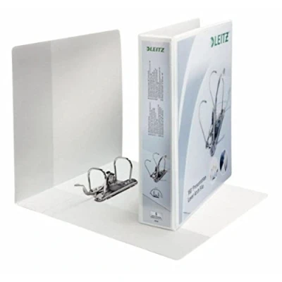 Image of Leitz Presentation Mini Lever Arch File 180degree Opening 52mm Spine A4 White Ref 42260001 (Pack of 10)