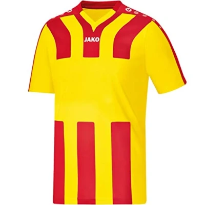 Image of JAKO Santos Ka Jersey Men&#039;s Citro/Sports Red, M