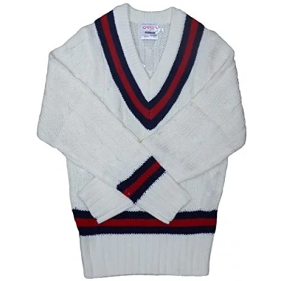 Image of carta CSRX Football CRICKET SWEATER NAVY/RED EXTRA LARGE 46&#039;&#039;, White, One Size