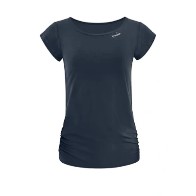 Image of WINSHAPE Aet130ls Women&#039;s Functional Light and Soft Short Sleeve Shirt, Ultra Style T Shirt Charcoal
