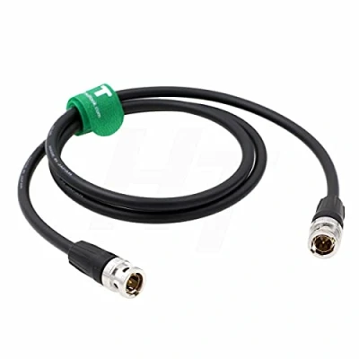 Image of Hangton 12G 4K Raw SDI Coaxial Video Cable BNC to Canare LV 61S 75 ohm for Camera Monitor Flexible Shielded 60cm Black