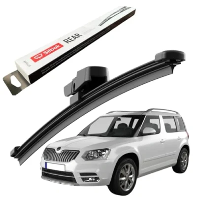 Image of Silbak Rear Windscreen Wiper, fits for SKODA YETI (05/2009 12/2017) Wiper Blade, 280mm