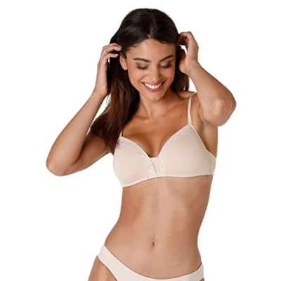 Image of Lovable Women&#039;s Reggiseno Senza Ferretto, Balconette Sensual Touch, coppe imbottite Light. Bra, Beige (038 SKIN), 3 B / 34
