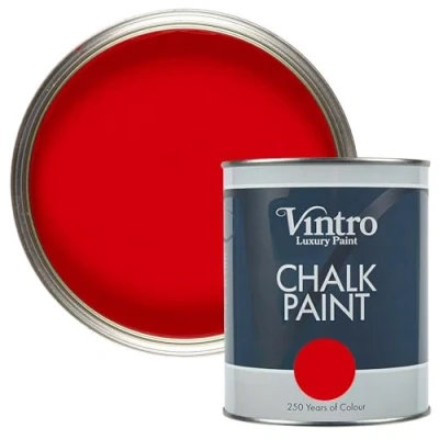 Image of Vintro Chalk Paint Furniture Shabby Chic Upcycle Decorate Ultra Matt Finish 1 Litre (Valentine)
