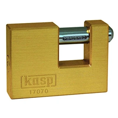Image of Kasp Brass Shutter Lock 70mm