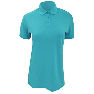 Image of Kustom Kit Ladies Klassic Superwash Short Sleeve Polo Shirt (16) (Turquoise)