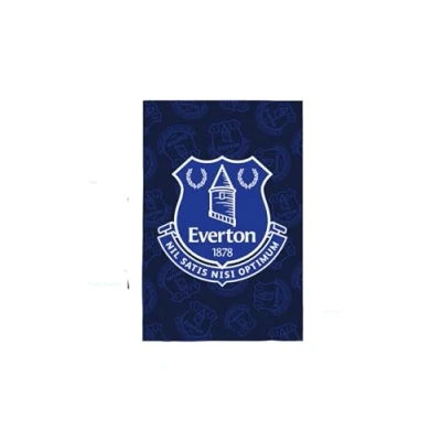 Image of Everton Football Club Fleece Blanket, Shadow Crest Design, Navy Blue