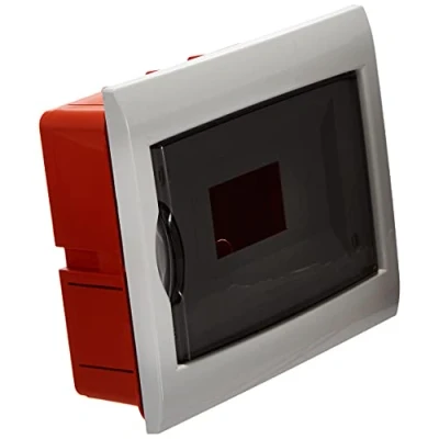 Image of Electraline 60440 IP40 Distribution Board with Door 8 Compartments White