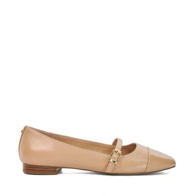 Image of Dune Ladies Habits Toe Cap Mary Janes Size UK 3 Flat Heel Ballet Pumps Blush