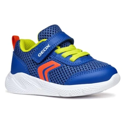 Image of Geox B SPRINTYE BOY C Sneaker, Royal/Red, 6 UK Child