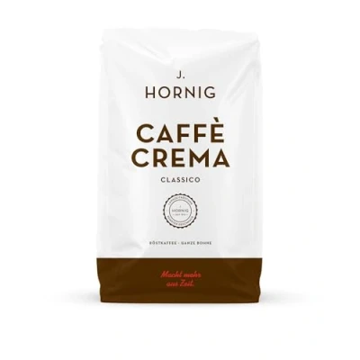 Image of J. Hornig Caffè Crema Espresso Beans, Classico, Strong Arabica and Robusta Blend, Whole Coffee 1000g Pack