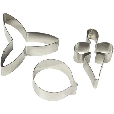 Image of PME MO223 Stainless Steel Moth Orchid Petal Cutters, Set of 3 , Silver 2 x 9 14.1 cm