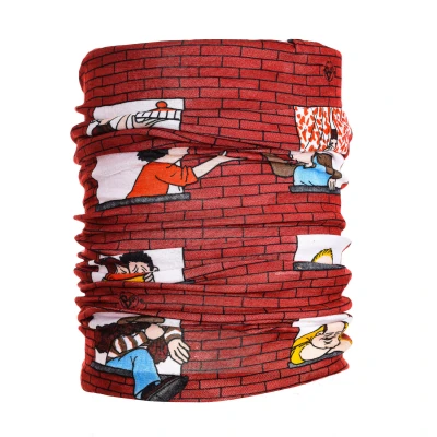 Image of Buff Unisex Tubular Neck Half Time 108000 Red One Size