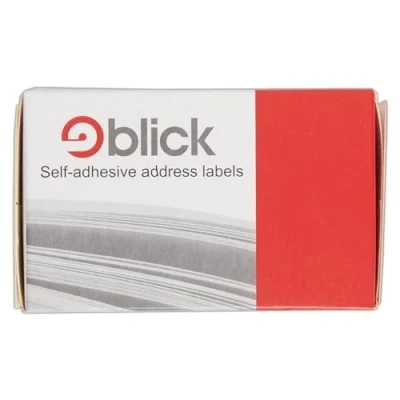 Image of Blick Labels, White, Self Adhesive Stickers, Typist, Address Label, 36mm x 89mm, 250 For Home, Office, Family, School, Letters