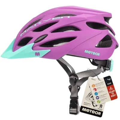 Image of Cycle Helmet MTB Bike Bicycle Skateboard Scooter Hoverboard for Riding Safety Lightweight Adjustable Breathable Men Women Kids Childs With Detachable Visor MARVEN