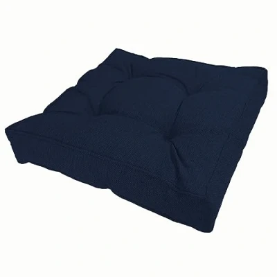 Image of POKAR Garden Cushions Patio Chair Rattan Outdoor Furniture Cushion Bench Sofa Pallet Pillow 70x70x10 cm, Dark Blue