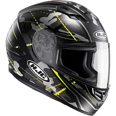 Image of HJC CS 15 SONGTAN MC4HSF Motorcycle Helmet, Black/Yellow, Size L