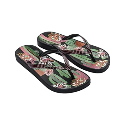 Image of Ipanema Women&#039;s ANAT CACTUS FEM, Black/Green, 3.5 UK