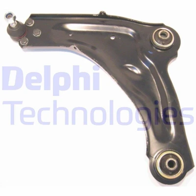Image of 8000273728, 8200026654, 8200273728, 8200389134, 8200452715 Suspension Arm DELPHI TC1263 with ball joint Front Axle Left, Lower Control Sheet Steel