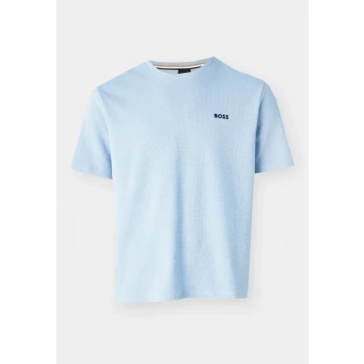 Image of BOSS Waffle Pyjama top, Men&#039;s, Size: XXL, Open blue