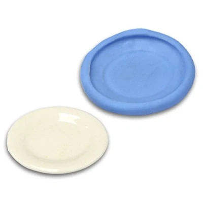 Image of MyTinyWorld Dolls House Miniature Reusable Dinner Plate Silicone Mould