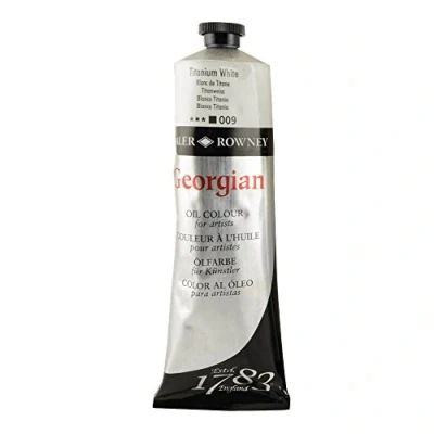 Image of Daler Rowney Georgian Oil Colour #009 Titanium White 225ml Tube