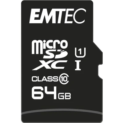 Image of Emtec ECMSDM64GXC10 Micro SDXC Class 10 UHS I U1 microSDXC