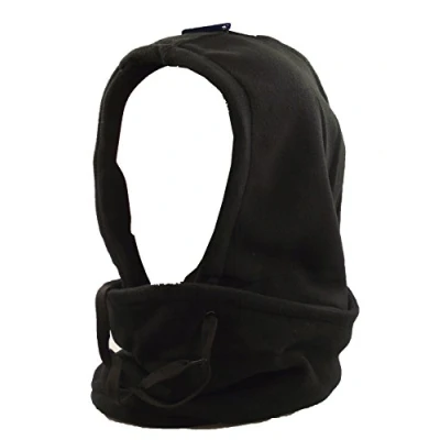 Image of Unisex Thermal Waterproof Balaclava Snood Winter Hood Ski Hat Neckwarmer Scarf Black