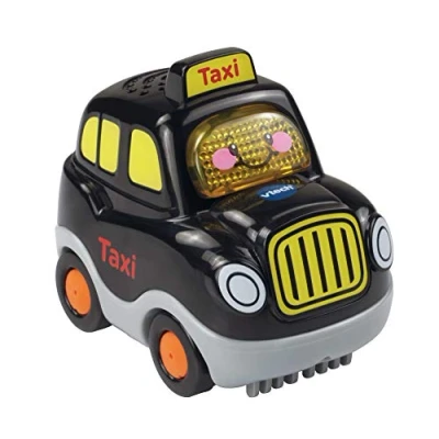 Image of Vtech Toot Drivers Taxi Interactive Toddlers Toy for Pretend Play with Lights and Sounds Suitable Boys &amp; Girls 12 Months, 2, 3, 4 + Years, English Version, Black