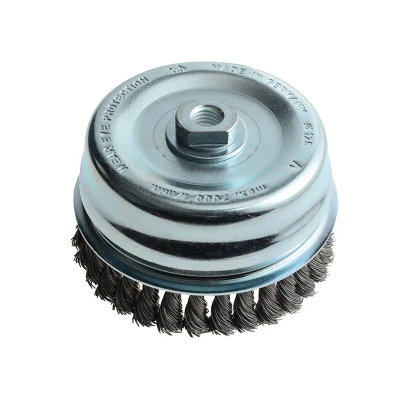Image of Lessmann Knot Cup Brush 125mm M14x2.0, 0.50 Steel Wire* LES487217