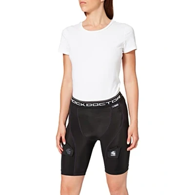 Image of Shock Doctor Compression Hockey Shorts with Pelvic Protector black Size:XL