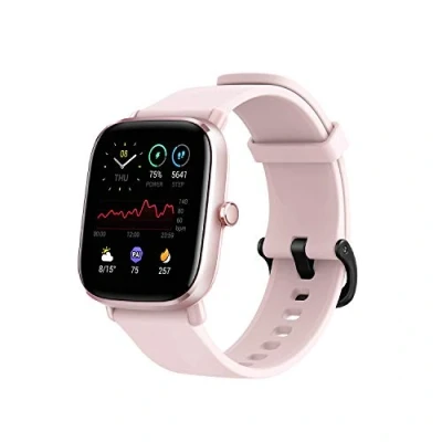 Image of Amazifit GTS 2 Mini Smartwatch with Heart Rate, Sleep, Stress, SpO2 Monitor, Sports Watch 14 day Battery Life, 70+ Modes, Green (Renewed)