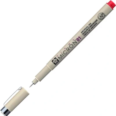 Image of Pigma Micron Pen 01 .25mm Open Stock Red