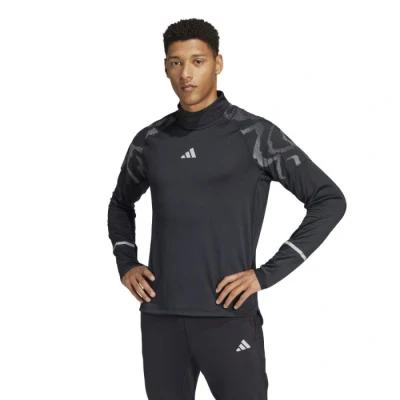 Image of adidas Performance Ultimate HIGH Visibility Track Long sleeved top, Men&#039;s, Size: XL, Black